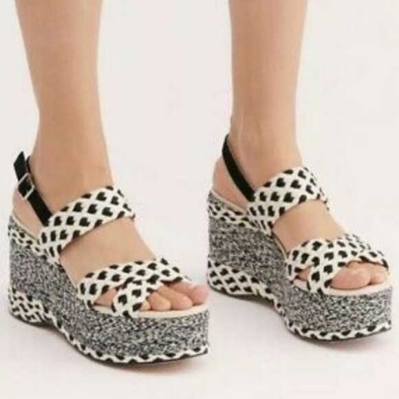 Free People Shoes - Free People Dolce Platform Wedge Espadrilles NWOT